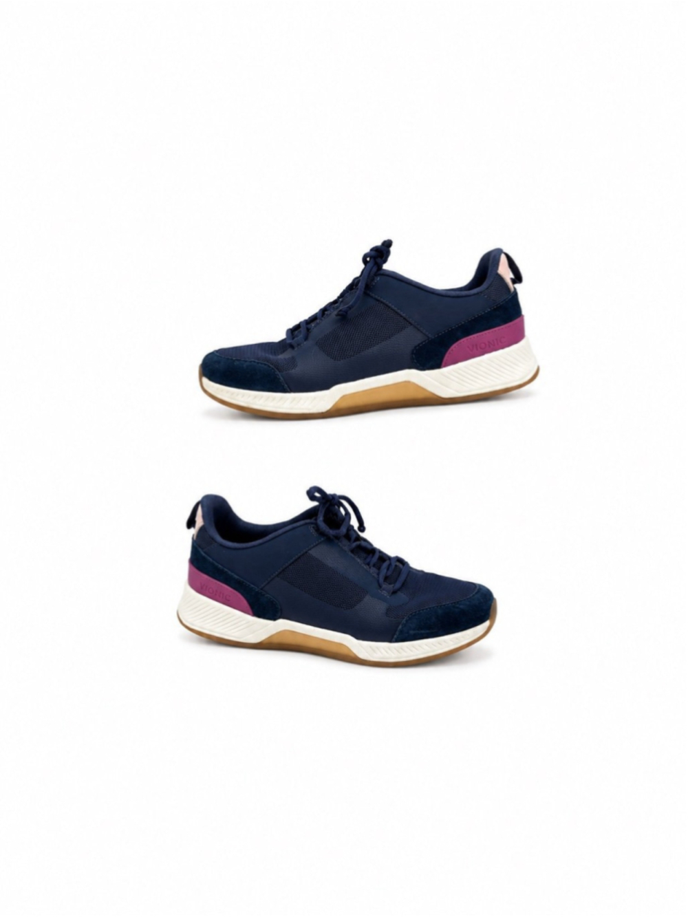 VIONIC Women's Fearless Sneaker in Dark Blue Berry size
